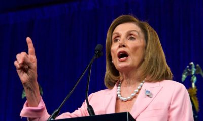 Speaker of the House Nancy Pelosi speaking at the Democratic National Convention Summer Meeting in San Francisco-Pelosi Says No Stimulus-ss-featured