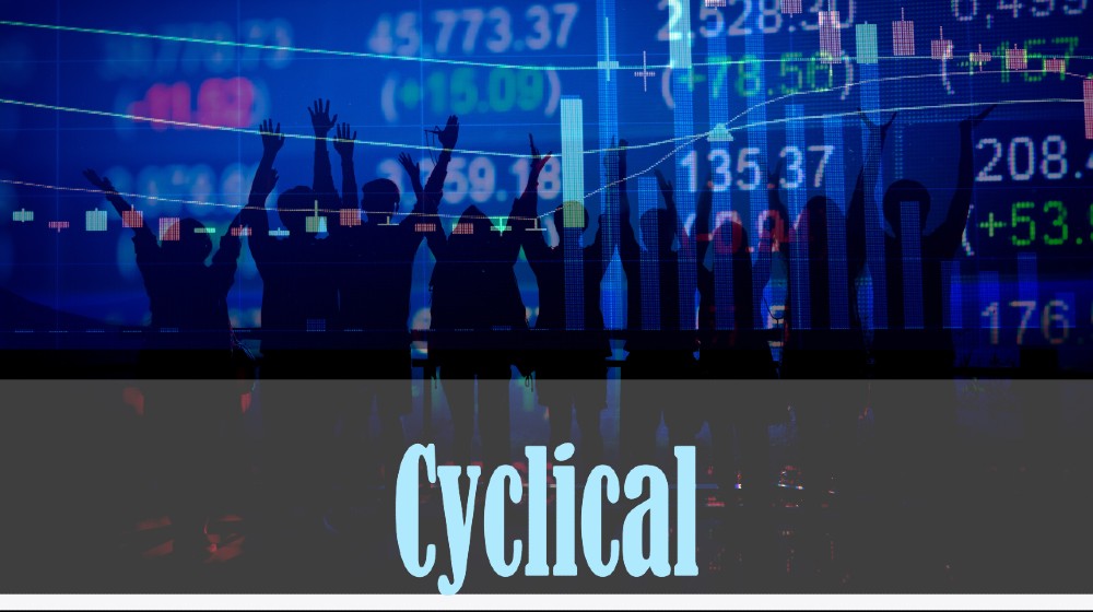 A word Cyclical is a part of Investment&Wealth management in stock photo-Cyclical Stocks Rise-ss-featured
