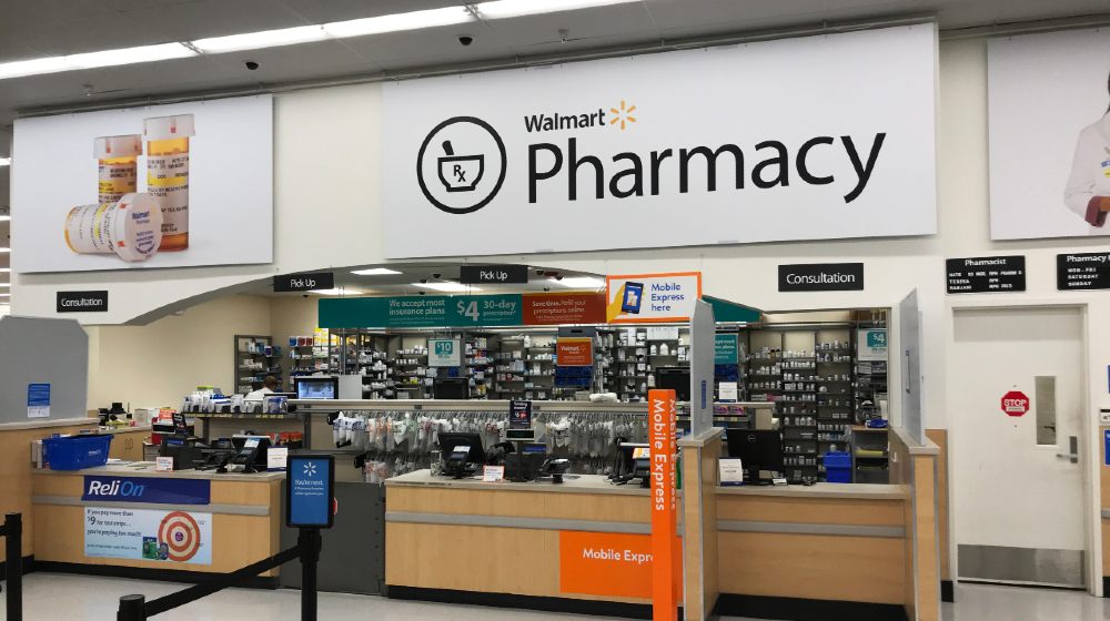 An interior shot of the Walmart Pharmacy in Minnesota-DOJ Sues Walmart-ss-featured