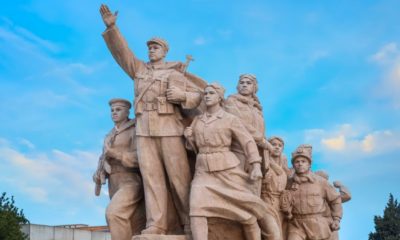 Monument's of people at Memorial Hall of Chairman Mao-China Communist Party Members-ss-featured