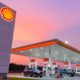 Shell gas station blue sky background during sunset-Peak Oil Production-ss-featured