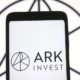 ARK Investment Management LLC logo is seen on a mobile phone screen-ARK Investment-ss-featured