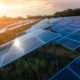 Beautiful sunset over Solar Farm-Nofar Energy and Noy Fund-ss-featured