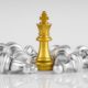 Chess leadership concept with gold and silver chess isolated-ss-featured