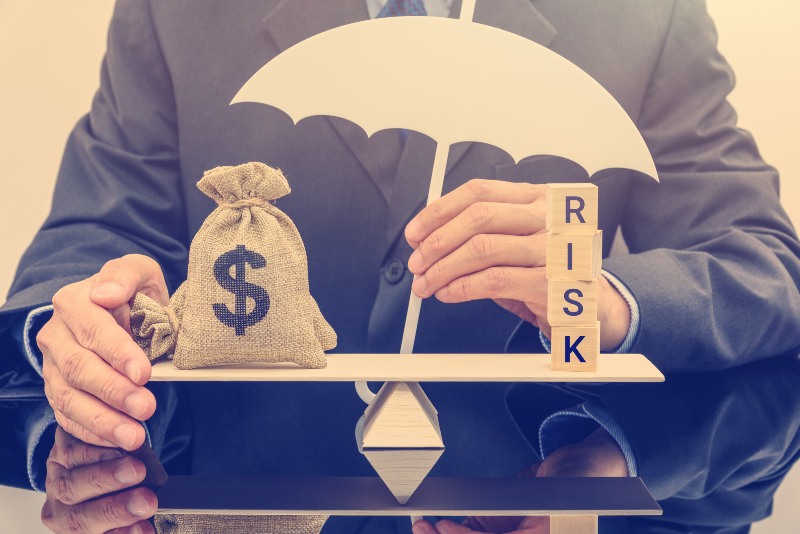 Financial risk assessment _ portfolio risk management and protection concept-Risk-ss