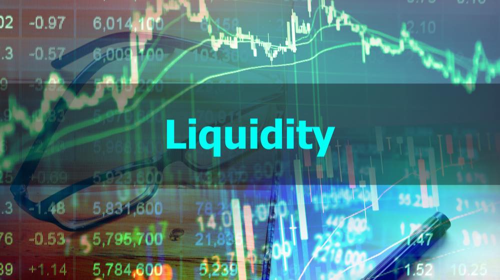 Liquidity - Abstract hand writing word to represent the meaning of financial word as concept. The word Liquidity is a part of Investment and Wealth management vocabulary in stock photo | liquid expectations