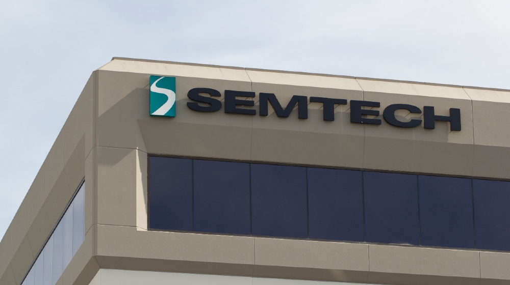 The Semtech sign is seen at the San Jose office of Semtech Corporation-Alpha DNA-SS-Featured