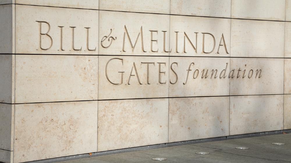 Bill and Melinda Gates Foundation sign on the exterior of the philanthropic headquarters building in Seattle-Bill And Melinda Gates | After 27 Years, Bill And Melinda Gates Are Calling It Quits | Featured