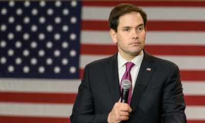 Presidential candidate Marco Rubio(R) holds a political rally at the Columbia Metropolitan Convention Center with S.C. Senator Tim Scott | Rubio Calls On Wall Street To Stop Enabling Communist China | Featured