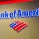 The logo of Bank of America in LAX airport. Bank of America is a banking and financial services corporation | Bank Of America To Raise Worker Pay to $25/hr By 2025 | Featured