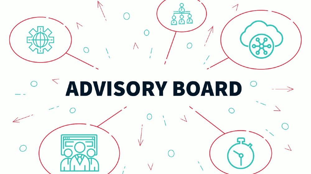 Conceptual business illustration with the words advisory board | Five Reasons CEOs Need Advisory Boards | featured