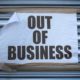 Grungy Out Of Business Sign On Some Old Store Shutters, A Consequence Of The 2020 COVID Pandemic | What are the reasons for business failures? | featured