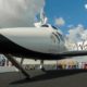 The futuristic Virgin Galactic reuseable, sub-orbital spacecraft on static display | Space Race Heats Up As Virgin Galactic To Launch July 11 | featured