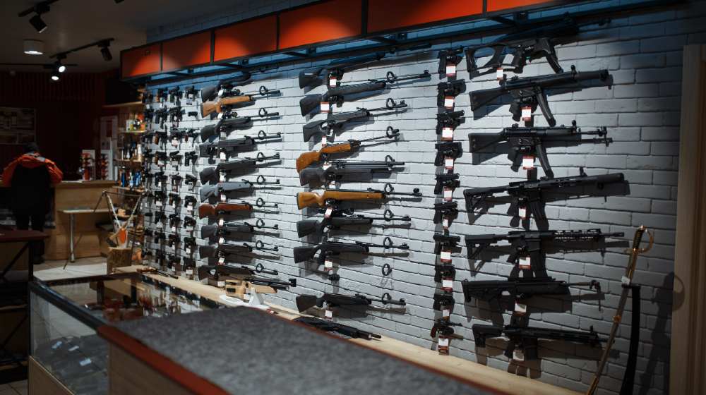 Rifle choice, showcase in gun shop, nobody | Mexico Sues US Gun Companies For $10 Billion | featured