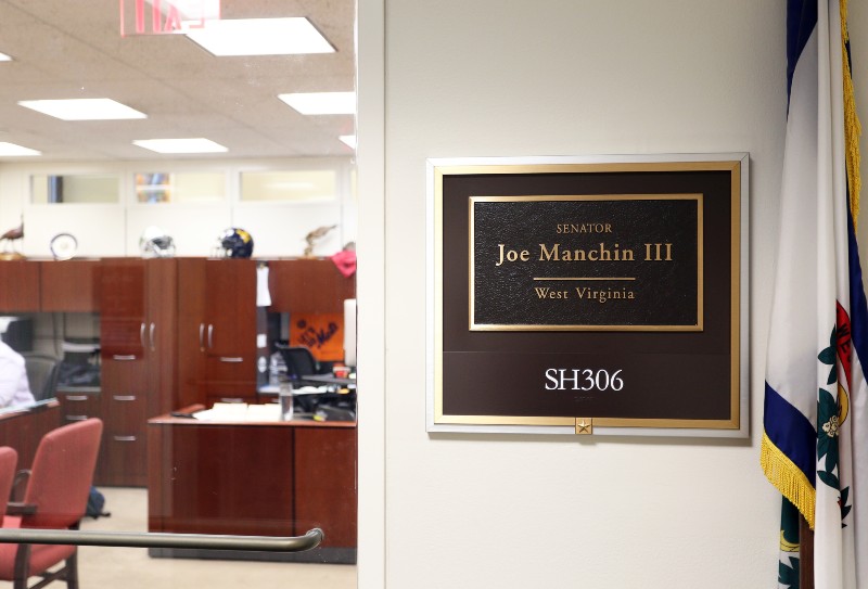The entrance to the office of Senator Joe Manchin-Natural Gas