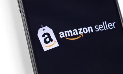 Amazon seller application logo on the screen smartphone | Amazon Promoted Own Brands By Manipulating Search Results | featured
