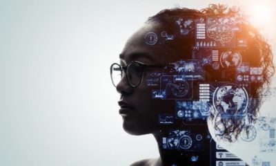 Human and technology concept. AI Technology (Artificial Intelligence). Communication network-Next Idea