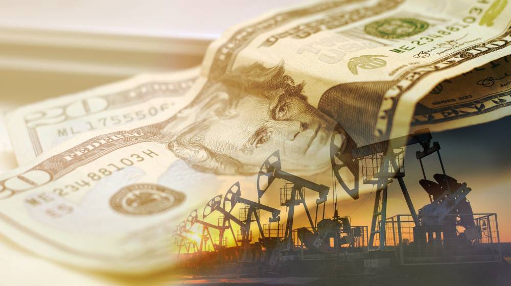 Oil pump on background of US dollar, Dollars and oil pumps | US Demand For Oil Surges, Reserves Getting Depleted | featured