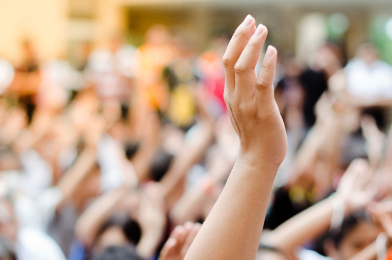 Raising Hands for Participation-democracy