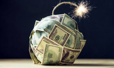 Big bomb of money hundred dollar bills with a burning wick | October CPI Climbs to 6.2%, Highest Rate in the Last 30 Years | featured