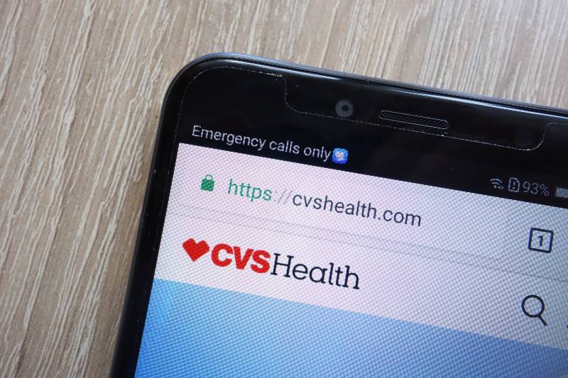 CVS Health website displayed-CVS Health