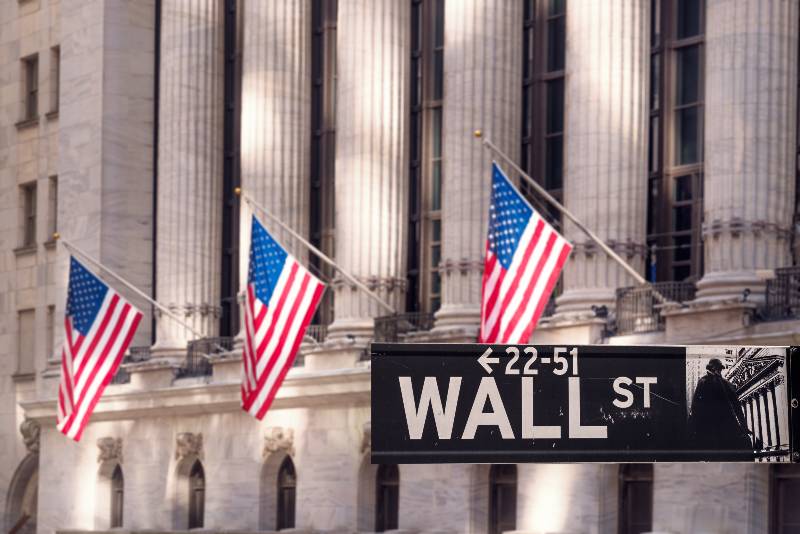 Financial Center on Wall Street-US Stock Market