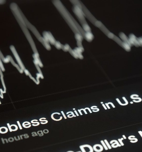 USA Jobless graph on a tablet screen | Jobless Claims