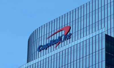 CAPITAL ONE sign on headquarters building | Capital One Removing Overdraft Charges For Customers | featured