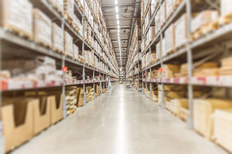 Large Inventory. Warehouse Goods Stock for Logistic shipping | Supply chain