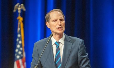 Ron Wyden victory speech in his reelection speech at the Convention Center | Nike Donated $60k to Democrat Ron Wyden, Who Then Blocked Uyghur Bill | featured