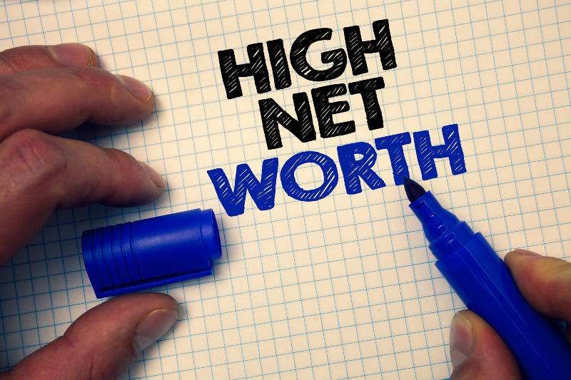 Text sign showing High Net Worth | How to Increase Net Worth