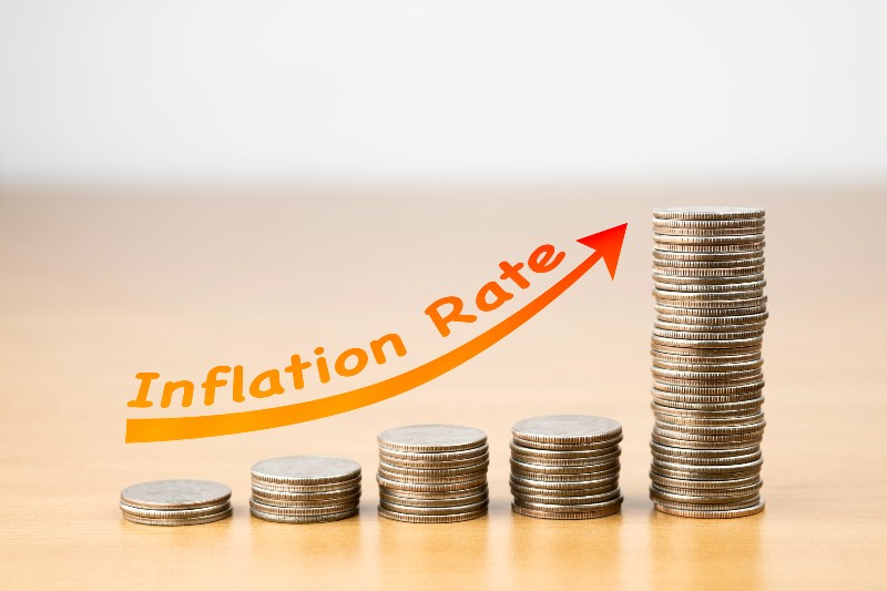 SHOWS INCREASING OF INFLATION RATE FINANCIAL CONCEPT | Inflation Rate