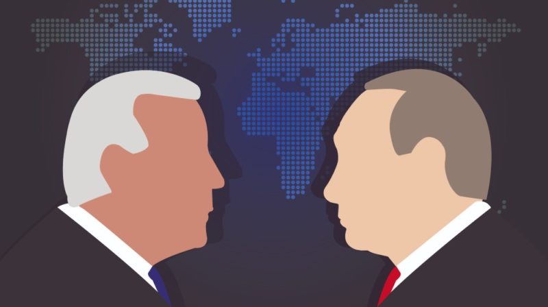 Illustration of Joe Biden Against Putin-Ukraine Summit-SS-Featured