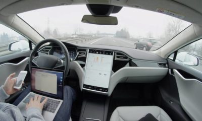 Self-driving Tesla Model S car autopilot demanding driver attention | Tesla Issues Recall for 817,000 EVs Over Seat Belt Reminders | featured