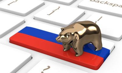 3D render of computer keyboard with russian flag and bear | Biden Warns US Businesses Of Russian Cyberattacks | featured