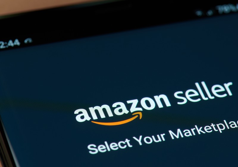 Amazon seller application on smartphone screen close up view | Amazon’s Fuel and Inflation Surcharge To Take Effect By April