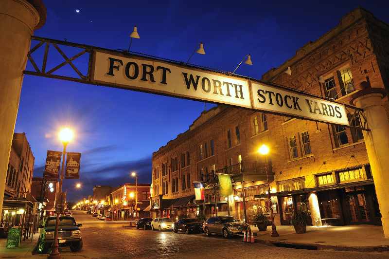 Banner at the Fort Worth Stockyards Historic District | Fort Worth Is First US City Government To Mine Bitcoin