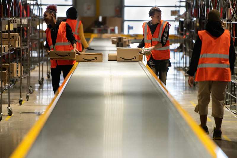 Logistics activity on the Amazon site | Amazon Best Company To Work For in 2022