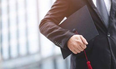 Graduates of the University, businessman holding hats along with success | New Graduates Want $100K Starting Pay When It’s Really $55K | featured