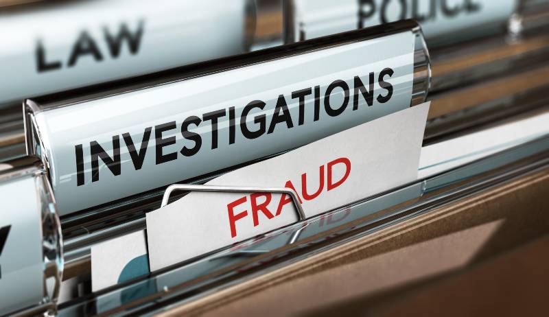 private investigator files with the words investigation and fraud | This Is the Greatest Fraud in a Generation