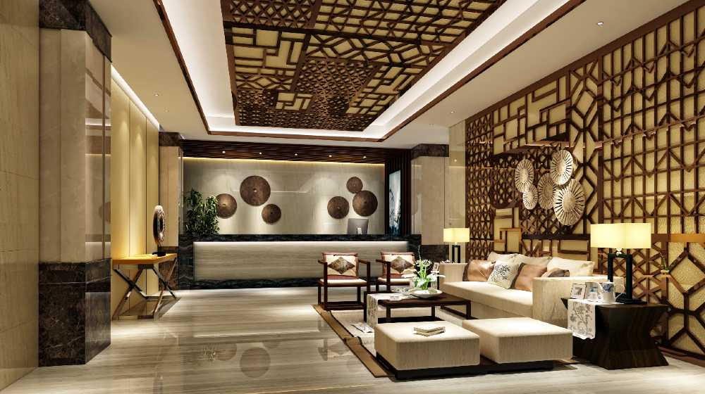 3d render luxury hotel entrance lobby | How to Prepare a Financial Plan for a Hotel | featured