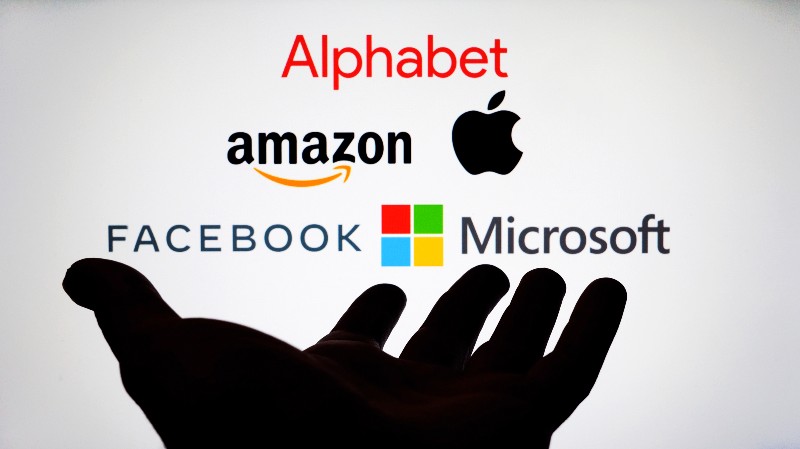 Big Five companies. Big Tech company logos | Big Tech's Big Returns, Sports Business in the Spotlight