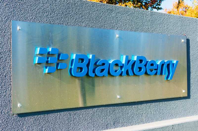 Blackberry sign at BlackBerry Limited campus-Blackberry
