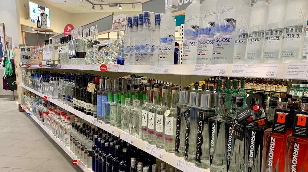Bottles of vodka are displayed on the shelves of the LCBO liquor store | A Liquor Shortage Still Persists in Several US States | featured