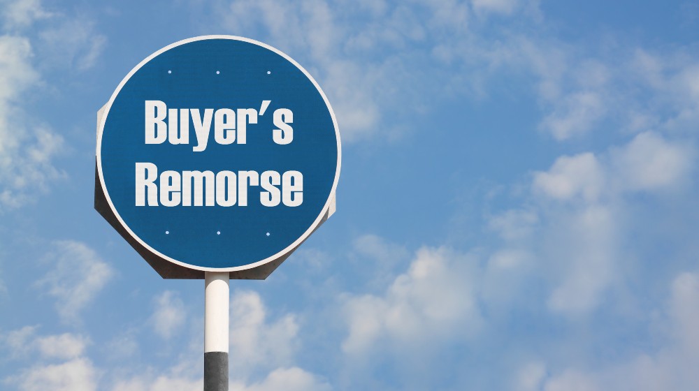 Buyer's Remorse Sign | Avoid Buyer's Remorse | featured