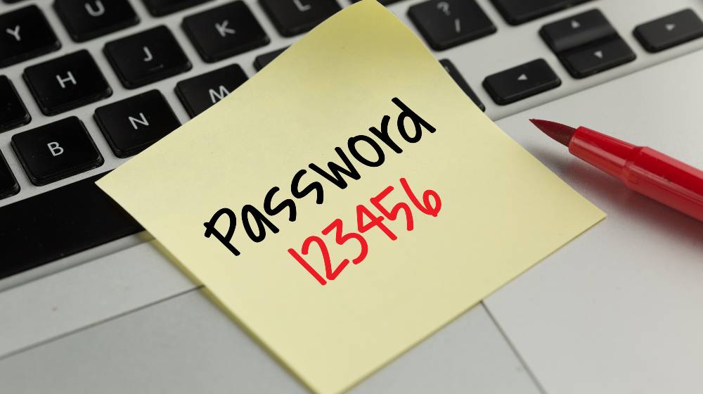 Easy Password concept written post it | Netflix To Stop Users From Sharing Accounts Outside Homes | featured