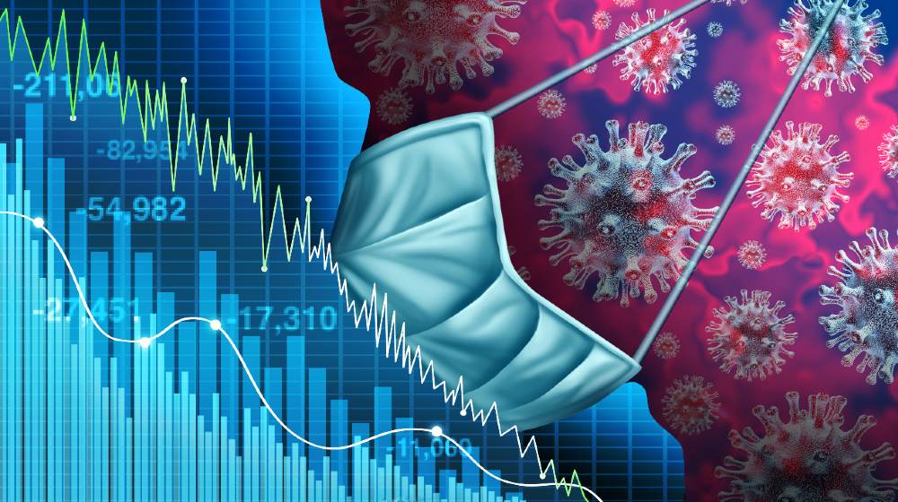 Economy and disease as an economic pandemic fear and coronavirus fears or virus Outbreak and Stock market selling as a sick financial health business recession-Stocks Worst Day-ss-featured