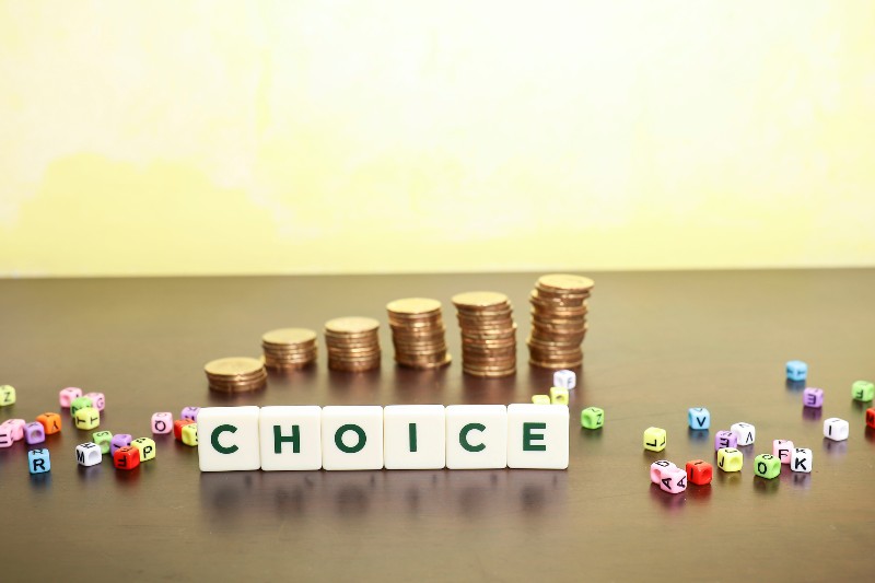 Finance and choice concept | Discretionary Income Choices