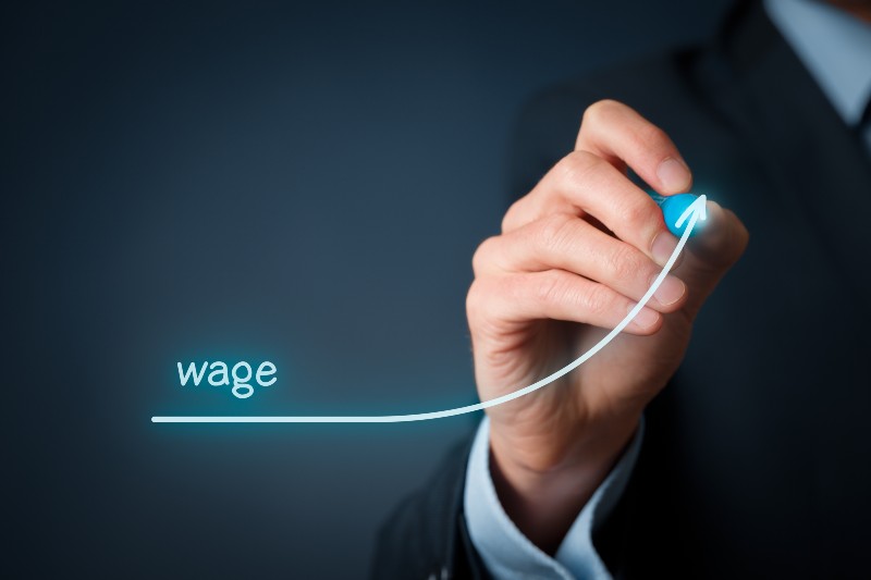 Increase wage concept | Wage Increases Wiped Out By Inflation