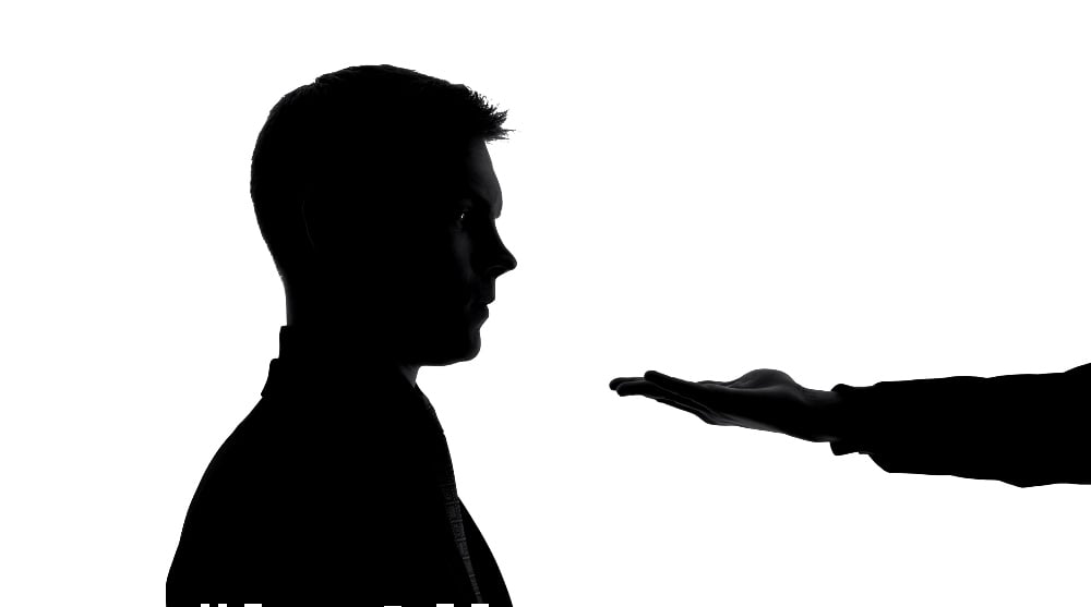 Male empty hand in front businessman face, asking money, bribe extortion-Wealthy Taxpayers-SS-Featured